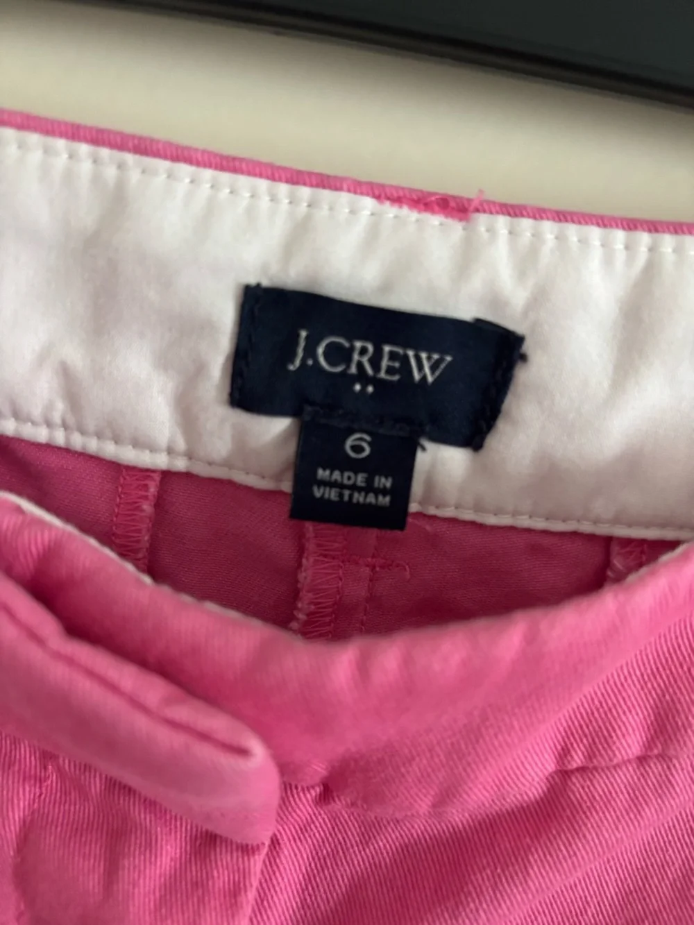 J. Crew Bright Pink Cotton Chino Shorts
